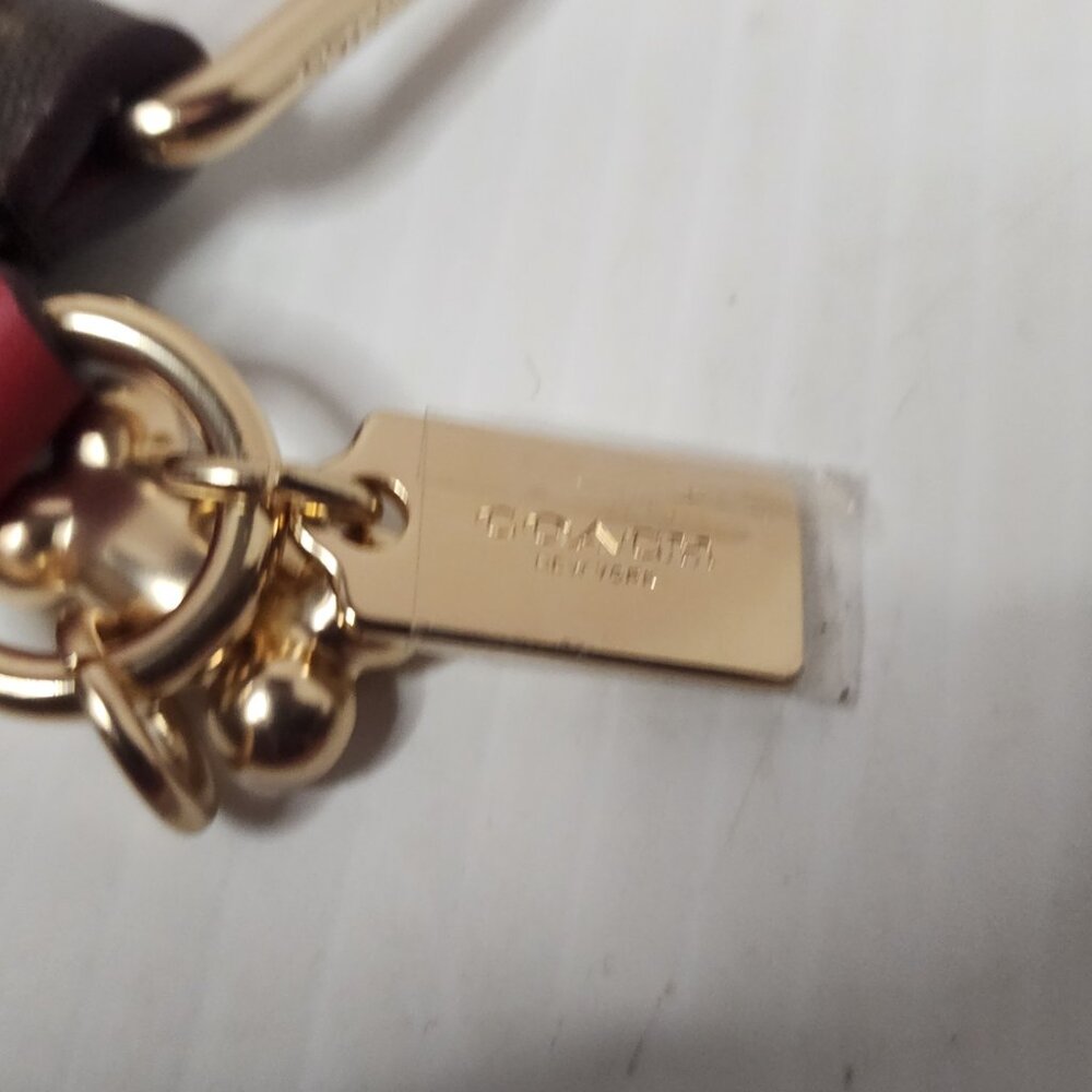 COACH Dog Pet Collar Large New Boxed KHAKI SADDLE CH154 20” - Picture 9 of 10